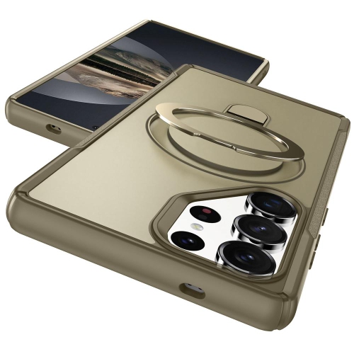 Étui magnétique pour téléphone XCRS Vivid avec béquille rotative invisible, étui MagSafe pour Samsung Galaxy S25 Ultra