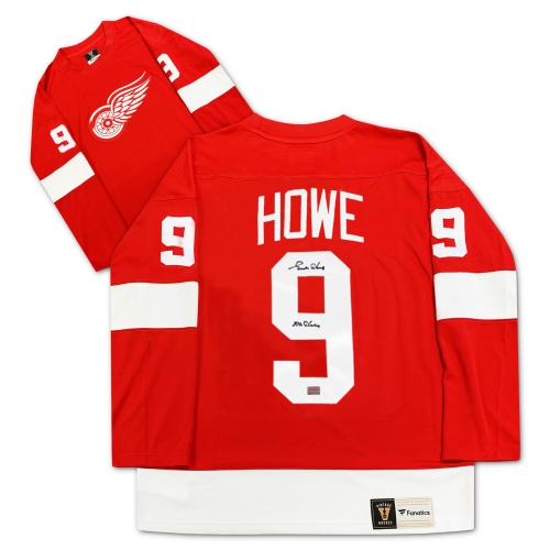 AUTOGRAPH AUTHENTIC  Gordie Howe Autographed Detroit Wings Jersey In Red