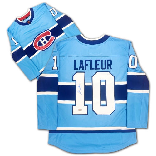 AUTOGRAPH AUTHENTIC  Guy Lafleur Autographed Special Edition Jersey In Light Blue
