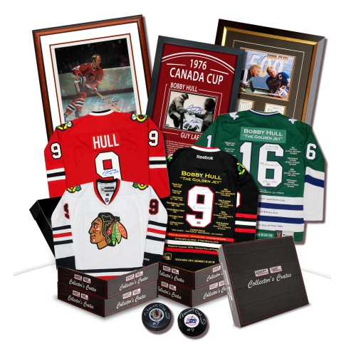 AUTOGRAPH AUTHENTIC  Collector's Crate - Bobby Hull Golden Series - Limited to 20