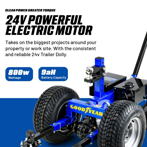 7500 lb de service intense pour chariot de remorque électrique Goodyear