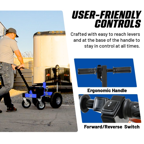 7500 lb de service intense pour chariot de remorque électrique Goodyear