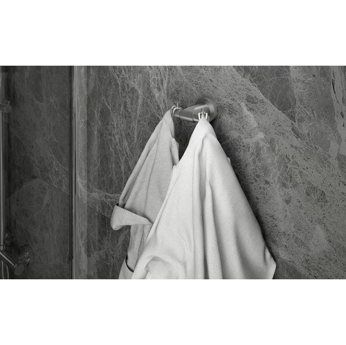 Ancona Moderna Series Stainless Steel 4-Piece Bathroom Accessory Kit in Brushed Finish