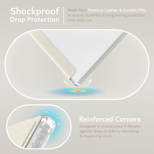 TUDIA SKN FLIP Onyx Boox Go Color 7 Case 2024 - Beige