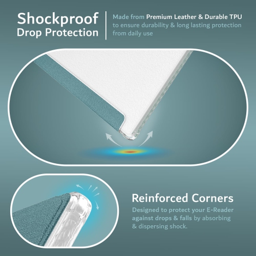 Étui SKN FLIP Onyx Boox Go Color 7 de TUDIA 2024 - Turquoise