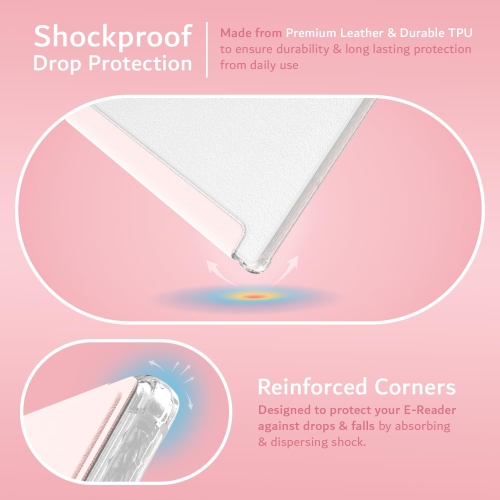 TUDIA SKN FLIP Onyx Boox Go Color 7 Case 2024 - Pink