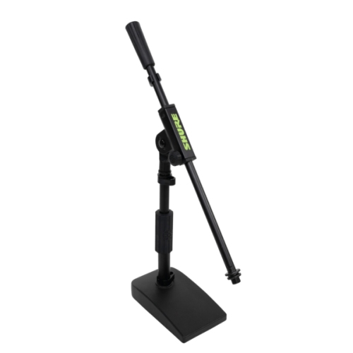 Shure Compact, Low-Profile Desktop Mic Stand, Microphone Stand compatible with Shure, Rode, Sennheiser, Audio Technica, Tascam and more