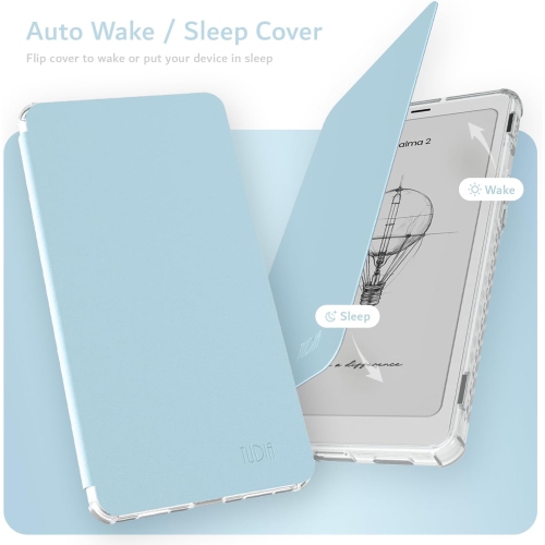 TUDIA SKN FLIP V2 Designed for Onyx Boox Palma 2 Case - Blue