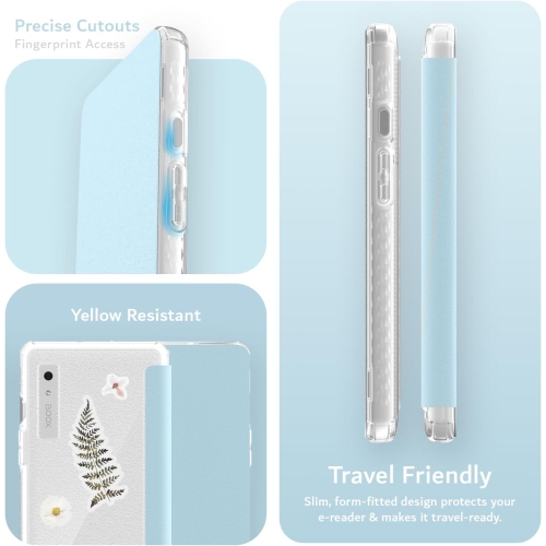 TUDIA SKN FLIP V2 Designed for Onyx Boox Palma 2 Case - Blue