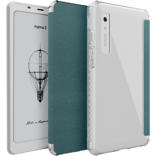 TUDIA SKN FLIP V2 Designed for Onyx Boox Palma 2 Case - Clear Turquoise