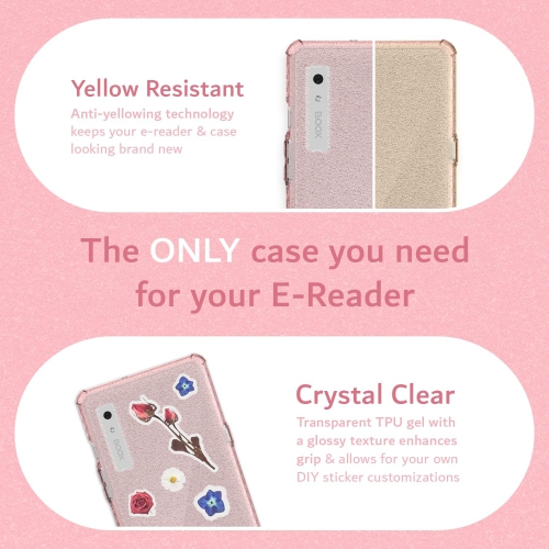 TUDIA SKN for Onyx Boox Palma 2 Case - Pink Glitter