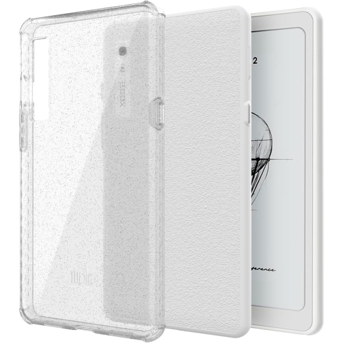TUDIA SKN for Onyx Boox Palma 2 Case - Clear Glitter