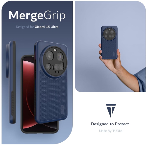 TUDIA Xiaomi 15 Ultra 5G Case 2025 MergeGrip - Indigo Blue