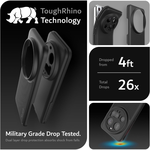 TUDIA Xiaomi 15 Ultra 5G Case 2025 MergeGrip - Matte Black