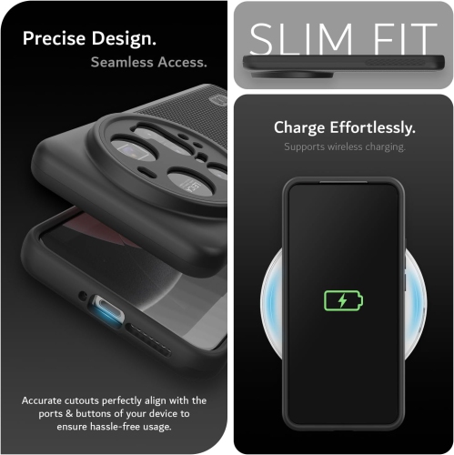 TUDIA Xiaomi 15 Ultra 5G Case 2025 MergeGrip - Matte Black