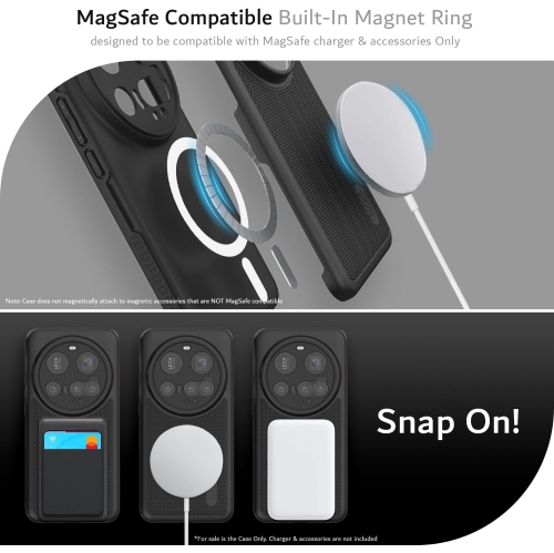 TUDIA Xiaomi 15 Ultra 5G Case 2025 MagSafe Compatible MergeGrip - Matte Black