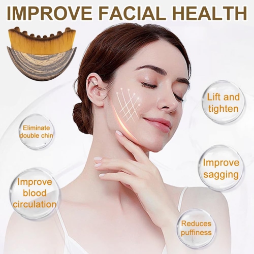 Lymphatic Contour Face Brush,Dry Brushing Face Brush,Lymphatic Drainage Massager for Face,Chin & Jawline Sculpting,Ergonomic Design Fit Skin and