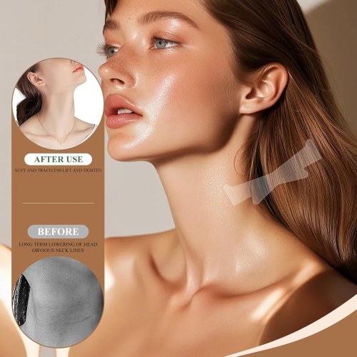 30PCS Ruban de levage invisible pour le cou, rubans de cou invisibles Bande élastique de serrage pour la peau affaissée afin d'améliorer les lignes
