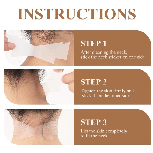 30PCS Ruban de levage invisible pour le cou, rubans de cou invisibles Bande élastique de serrage pour la peau affaissée afin d'améliorer les lignes