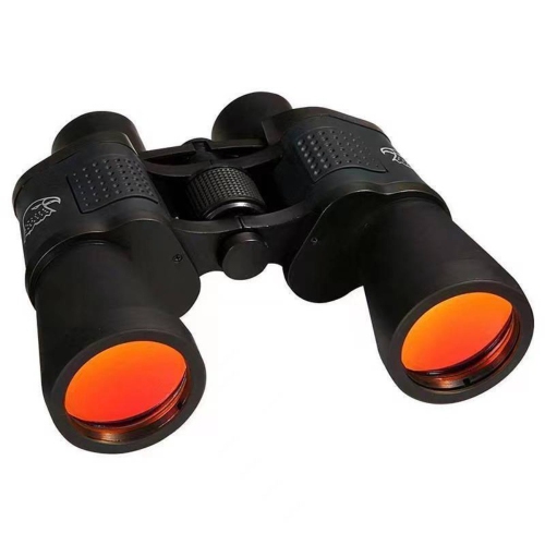 80X80 high-power HD low-light night vision infrared telescope, outdoor binoculars portable super large eyepiece, bird watching sports hunting - black