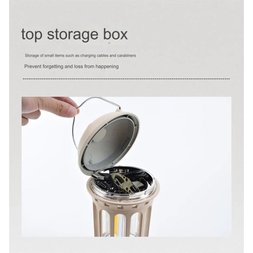 Outdoor portable camping light, camping light, atmosphere tent light, retro horse lantern COB lighting portable camping light -L900BR Beige