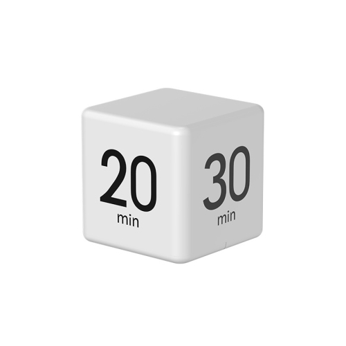 New Rubik's Cube Timer, Cooking Countdown, Reminder Mini Kitchen Alarm Clock Time Management Timer - White