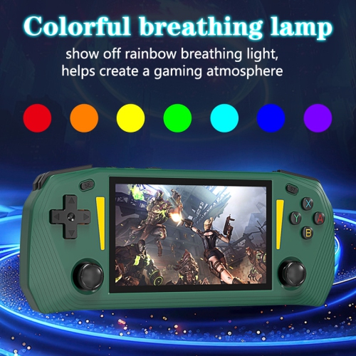 THE WAY  New G33 Handheld Game Console, Two-Player Game, Childhood Retro Classic, Portable Open Source Handheld, 4.3-Inch [Green] G33 Horizontal