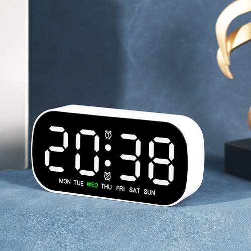 Hot selling electronic clock simple multifunctional alarm clock LED digital clock with date two sets of alarm clocks with temperature and date, week,