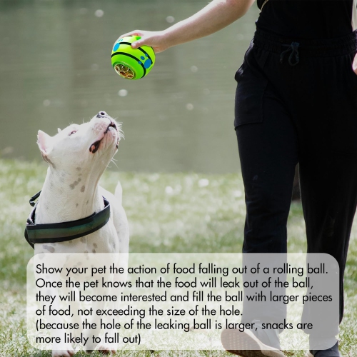 Dog Sniffing Ball - Food Leaking Toy Automatic Rotating Interactive Training Ball Suitable for Medium and Large Dogs Such as Golden Retriever/Border