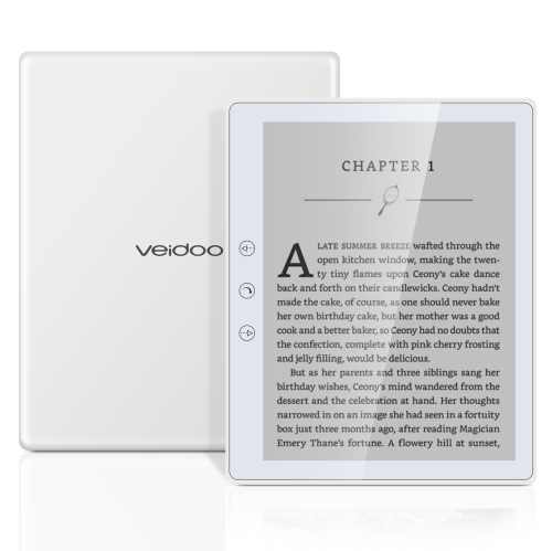 Livre électronique WI-FI 6 pouces Écran quadruple coeur HD Lecteur électronique 32&nbsp;Go Support téléchargement APPLICATION, écran tactile HD blanc