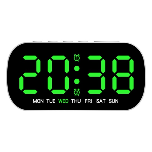 Hot selling electronic clock, simple multifunctional alarm clock, LED digital clock with date, two sets of alarm clocks, with temperature, date,