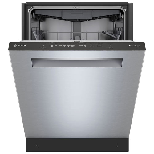 Bosch 500 Series 24" 44dB Built-In Dishwasher with Stainless Steel Tub & Third Rack - Stainless