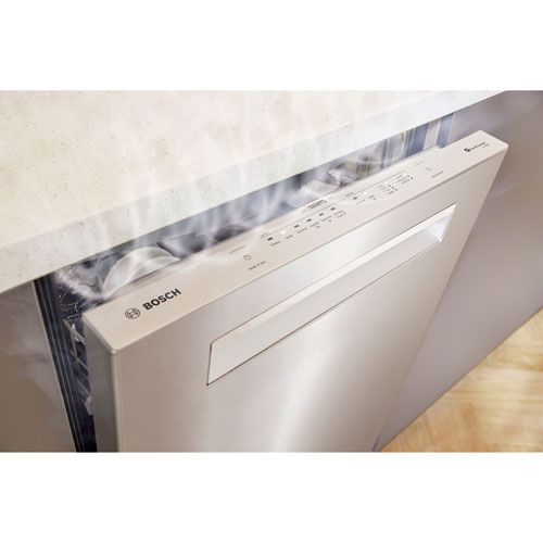 Bosch 500 Series 24" 44dB Built-In Dishwasher with Stainless Steel Tub & Third Rack - Stainless