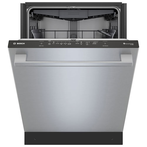 Bosch 500 Series 24" 44dB Built-In Dishwasher with Stainless Steel Tub & Third Rack - Stainless