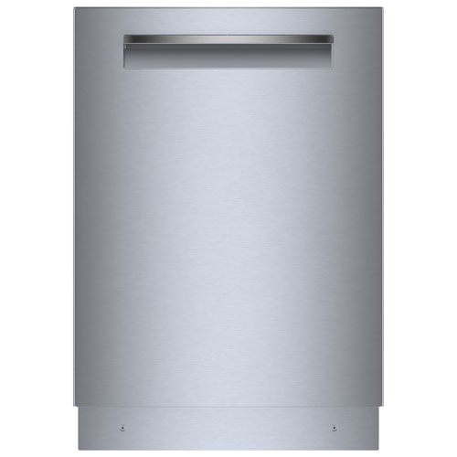 Lave-vaisselle encastrable 24 po 44 dB avec cuve en acier inoxydable et troisième panier série 500 de Bosch - Inox