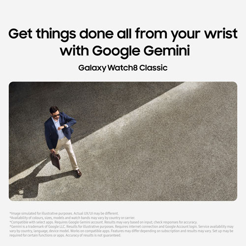 Samsung Galaxy Watch8 Classic 46mm Bluetooth Smartwatch - White