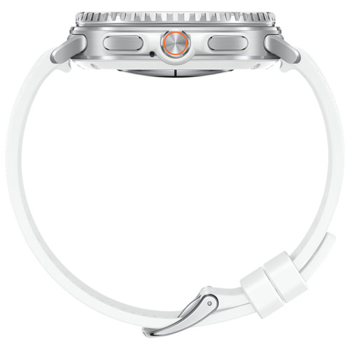 Montre intelligente Bluetooth de 46 mm Galaxy Watch8 Classic de Samsung - Blanc