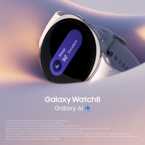 Montre intelligente Bluetooth de 40mm Samsung Galaxy Watch8 - Argenté