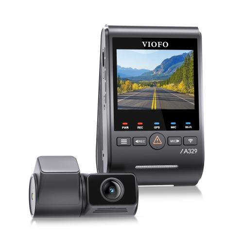 VIOFO A329S 2CH 4K UHD 60FPS Front and 2K QHD Rear Dash Cam with Wi-Fi 6, Sony STARVIS 2, SSD Compatible