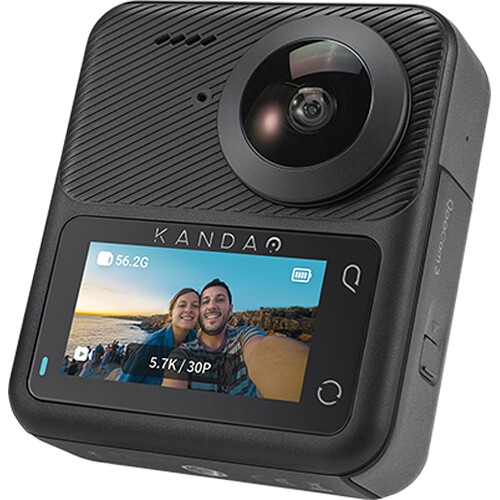KanDao QooCam 3 360 Action Camera + 64GB Extreme Pro Card + 50IN1 Action Kit