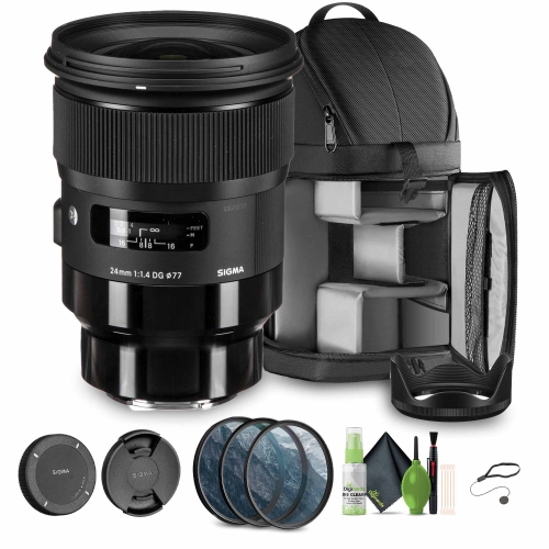 SIGMA  24MM F/1.4 Dg Hsm Art Sony E Mount Bundle