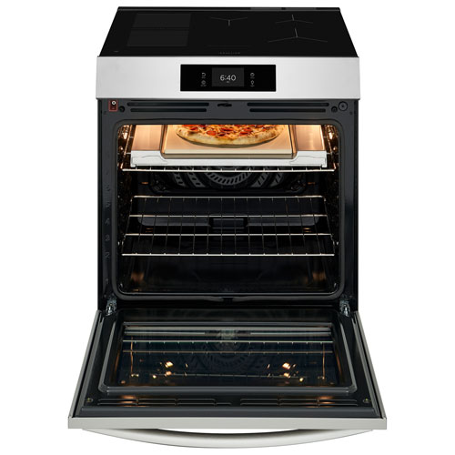 Cuisinière à induction 5 éléments friture à l'air 30 po 6,2 pi³ Gallery de Frigidaire avec option de pizza cuite sur pierre - Acier inoxydable