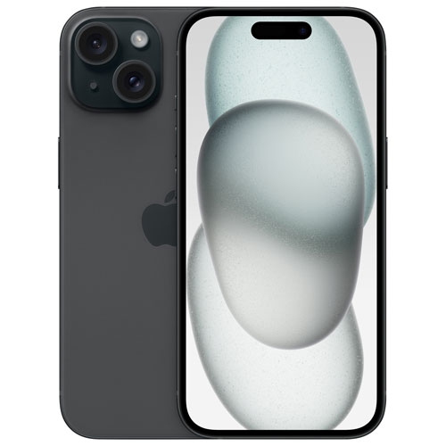 Tout neuf - iPhone 15 128&nbsp;Go d'Apple - Noir - Déverrouillé