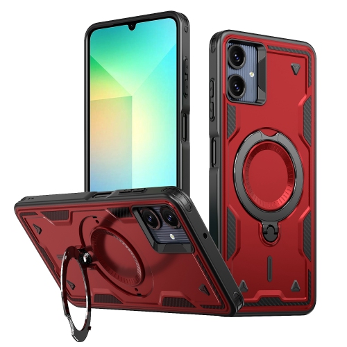 XCRS Defender Case Magsafe Cover, Magnetic Metal Kickstand Ring Holder Shockproof Case for Samsung Galaxy A06