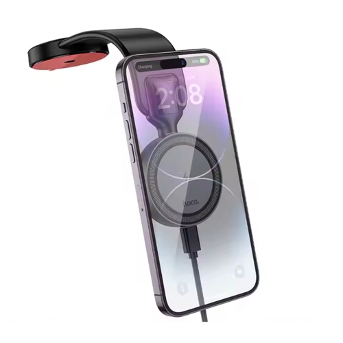 Chargeur sans fil magnétique MagSafe à chargement rapide de 15 W Support de tableau de bord Support de téléphone cellulaire pour l'auto