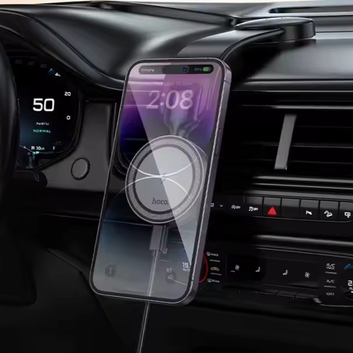 Chargeur sans fil magnétique MagSafe à chargement rapide de 15 W Support de tableau de bord Support de téléphone cellulaire pour l'auto