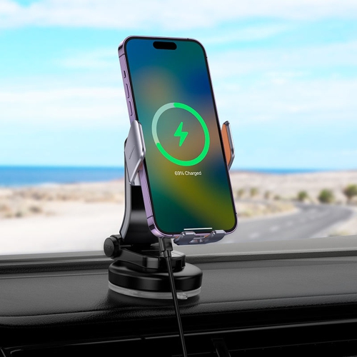 15W Magnetic MagSafe Fast Charging Wireless Charger Dashboard Mount Car Cell Phone Holder