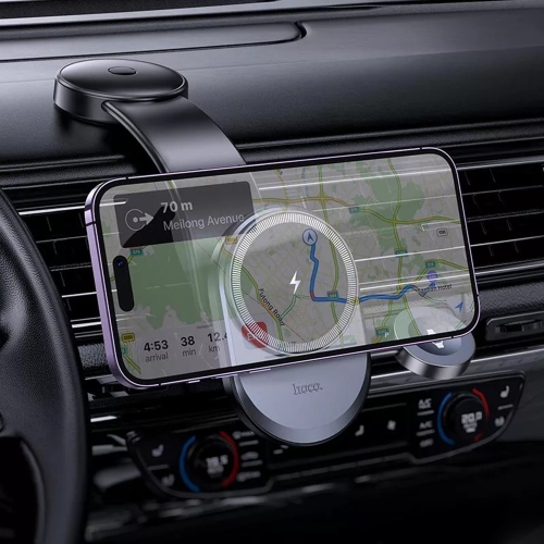 2 in 1 15W Magnetic MagSafe Fast Charging Wireless Charger Dashboard Mount Car Cell Phone Holder for iPhone Apple Watch