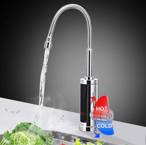 Kitchen Faucets Electric Tap Kitchen Tap Instantaneous Water Heater Heatable Bathroom Kitchen Rotated Faucet