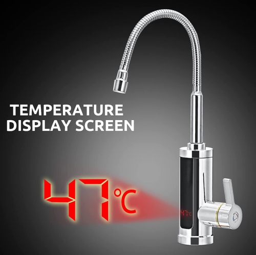 Kitchen Faucets Electric Tap Kitchen Tap Instantaneous Water Heater Heatable Bathroom Kitchen Rotated Faucet